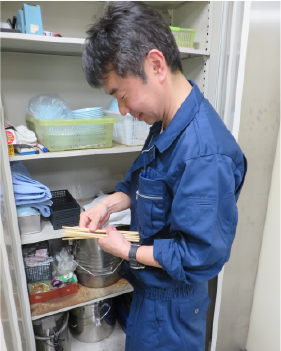給食準備